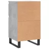  2 db betonszürke szerelt fa tálalószekrény 40 x 35 x 70 cm