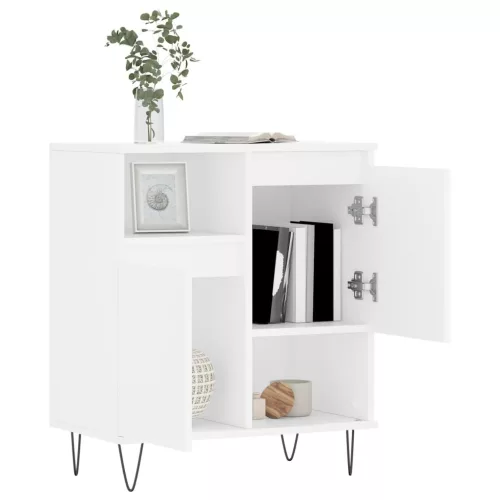  fehér szerelt fa tálalószekrény 60 x 35 x 70 cm