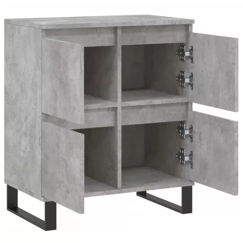  betonszürke szerelt fa tálalószekrény 60 x 35 x 70 cm