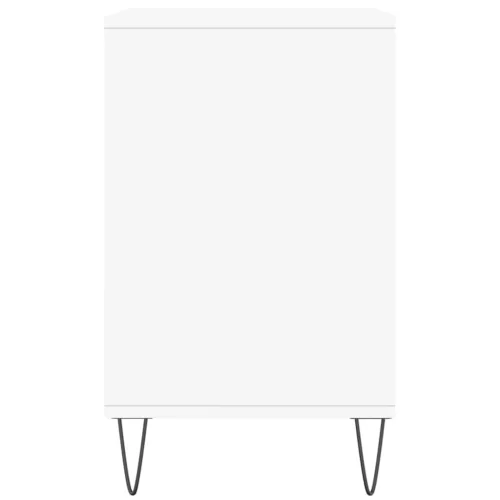  fehér szerelt fa cipősszekrény 102x36x60 cm