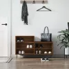 barna tölgyszínű szerelt fa cipősszekrény 102x36x60 cm
