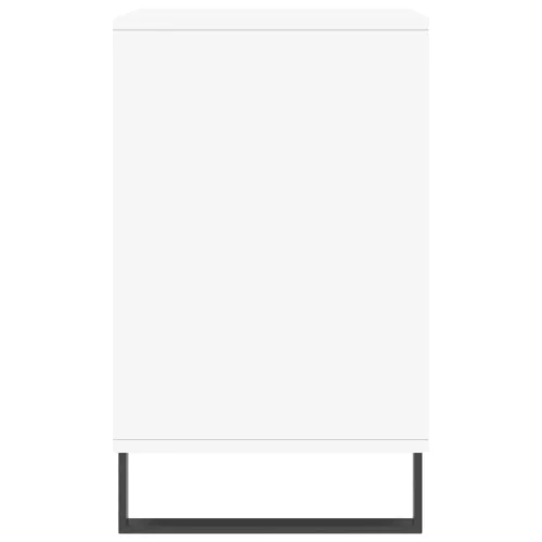  magasfényű fehér szerelt fa cipősszekrény 102x36x60 cm