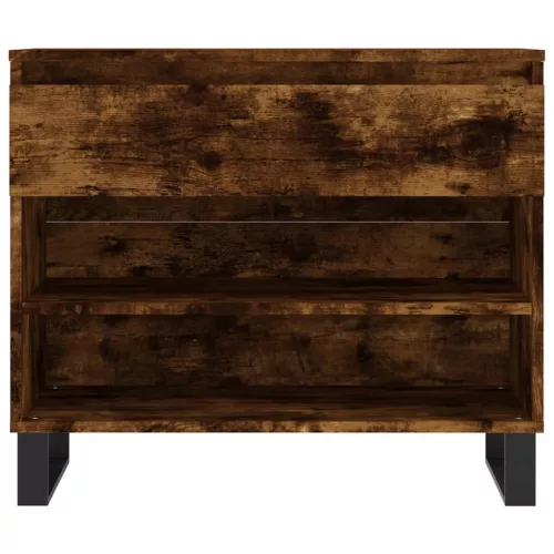  füstös tölgy színű szerelt fa cipősszekrény 70 x 36 x 60 cm