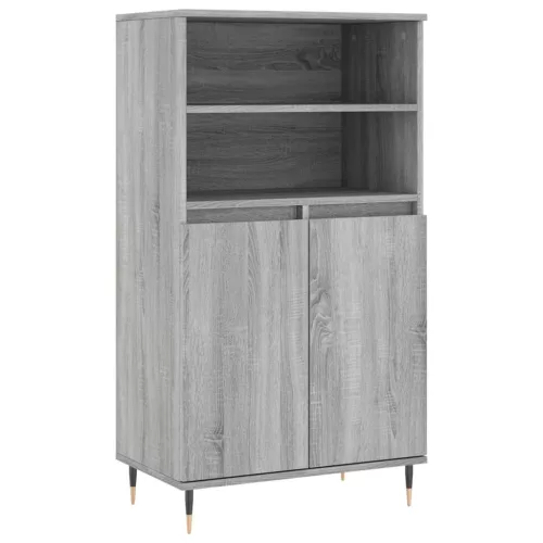  szürke sonoma szerelt fa magasszekrény 60 x 36 x 110 cm