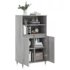  szürke sonoma szerelt fa magasszekrény 60 x 36 x 110 cm