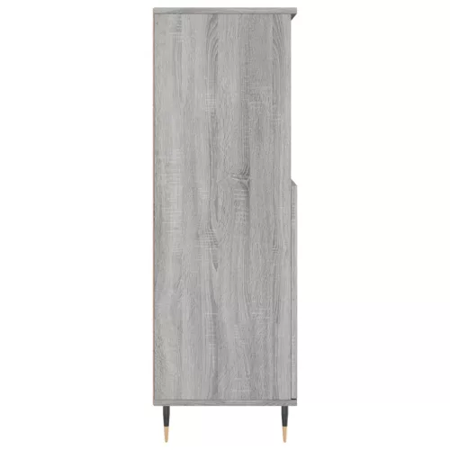 szürke sonoma szerelt fa magasszekrény 60 x 36 x 110 cm