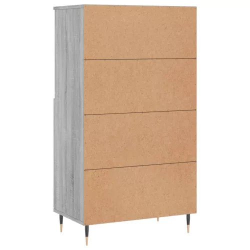  szürke sonoma szerelt fa magasszekrény 60 x 36 x 110 cm
