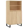  sonoma tölgyszínű szerelt fa magasszekrény 60 x 36 x 110 cm