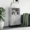  betonszürke szerelt fa magasszekrény 60 x 36 x 110 cm