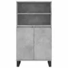  betonszürke szerelt fa magasszekrény 60 x 36 x 110 cm