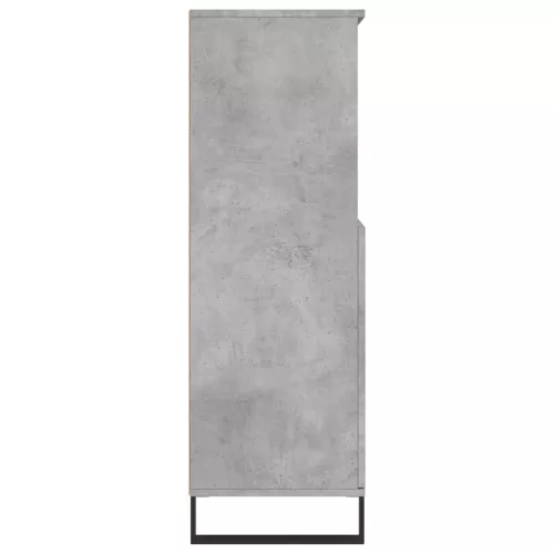  betonszürke szerelt fa magasszekrény 60 x 36 x 110 cm