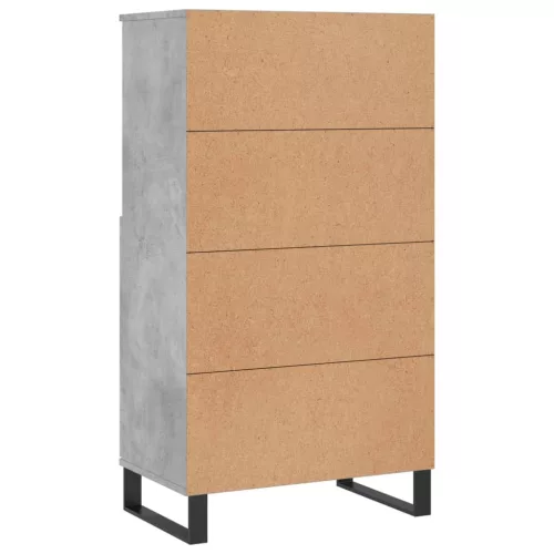  betonszürke szerelt fa magasszekrény 60 x 36 x 110 cm