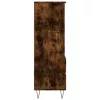  füstös tölgy színű szerelt fa magasszekrény 40 x 36 x 110 cm