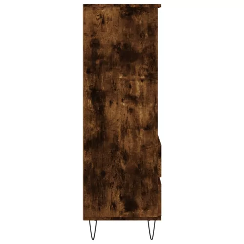  füstös tölgy színű szerelt fa magasszekrény 40 x 36 x 110 cm