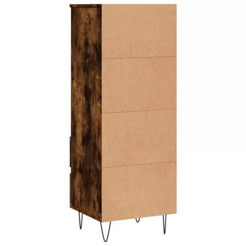  füstös tölgy színű szerelt fa magasszekrény 40 x 36 x 110 cm