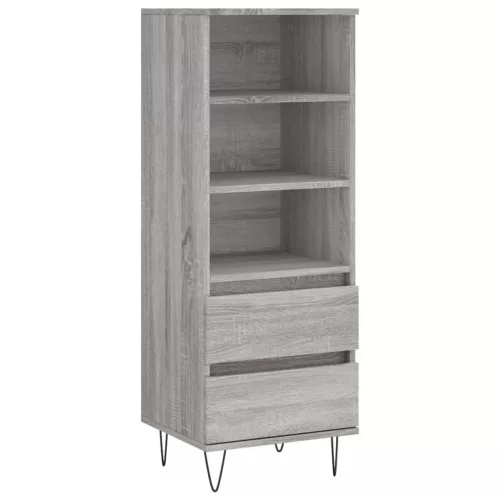  szürke sonoma szerelt fa magasszekrény 40 x 36 x 110 cm
