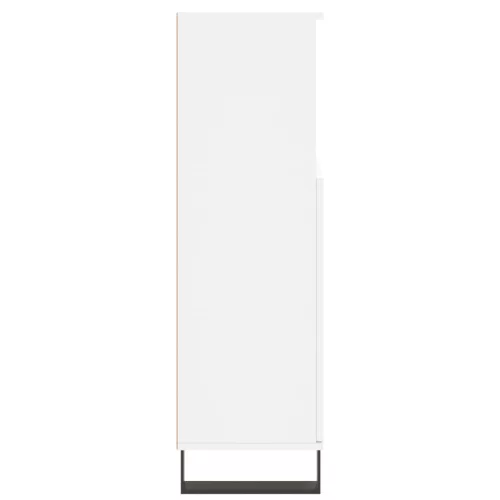  fehér szerelt fa fürdőszobaszekrény 30 x 30 x 100 cm