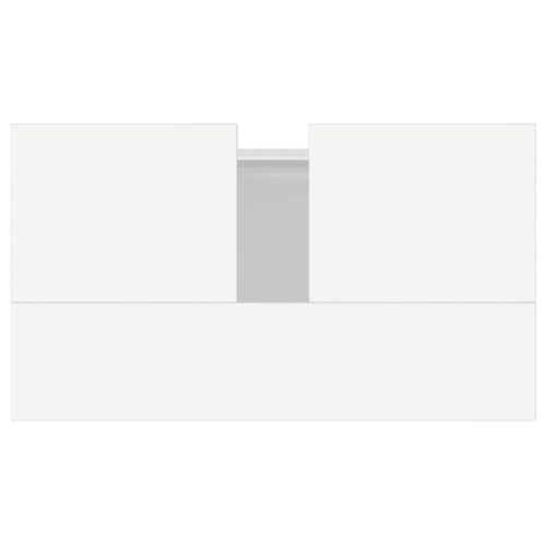  fehér szerelt fa mosdószekrény 58x33x60 cm