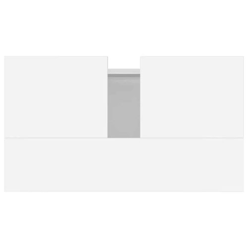  fehér szerelt fa mosdószekrény 58x33x60 cm