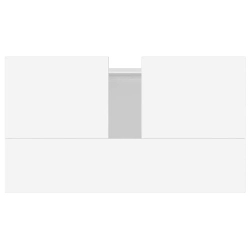  fehér szerelt fa mosdószekrény 58x33x60 cm