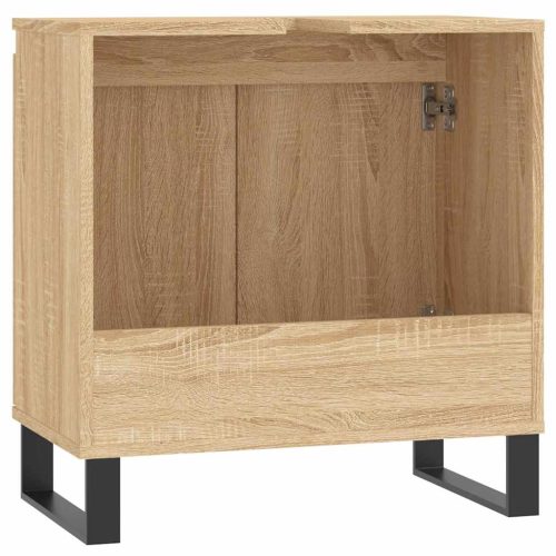  sonoma tölgy színű szerelt fa fürdőszobaszekrény 58x30x60 cm