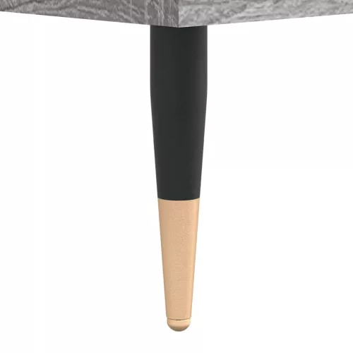  szürke sonoma színű szerelt fa fürdőszobaszekrény 65x33x60 cm