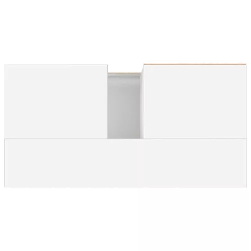  fehér szerelt fa fürdőszobaszekrény 65 x 33 x 60 cm