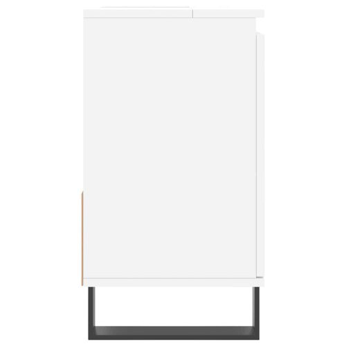  fehér szerelt fa fürdőszobaszekrény 65 x 33 x 60 cm