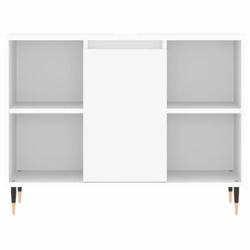  fehér szerelt fa mosdószekrény 80 x 33 x 60 cm