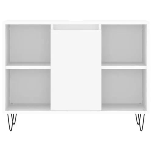  fehér szerelt fa mosdószekrény 80 x 33 x 60 cm