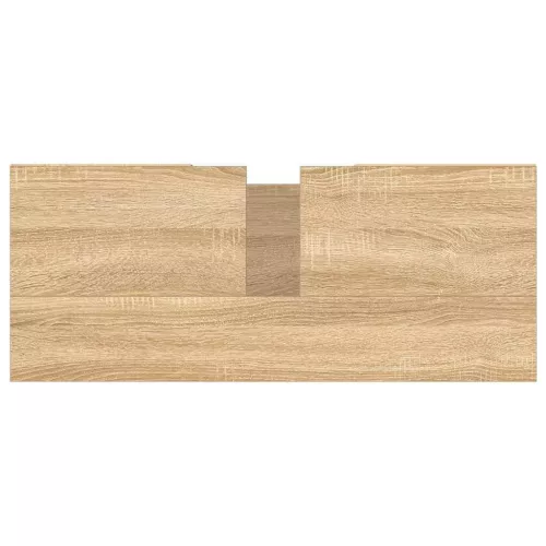  sonoma tölgy színű szerelt fa mosdószekrény 80 x 33 x 60 cm