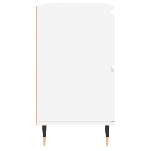  fehér szerelt fa mosdószekrény 80 x 33 x 60 cm