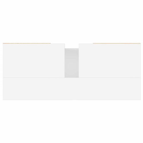  fehér szerelt fa mosdószekrény 80 x 33 x 60 cm