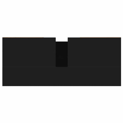  fekete szerelt fa mosdószekrény 80 x 33 x 60 cm