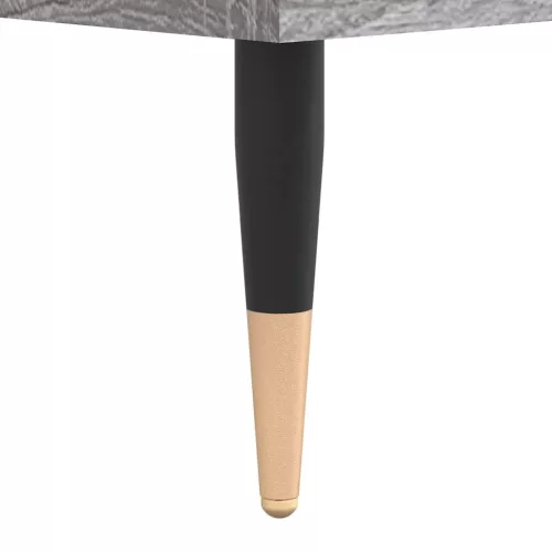  szürke sonoma színű szerelt fa mosdószekrény 80 x 33 x 60 cm