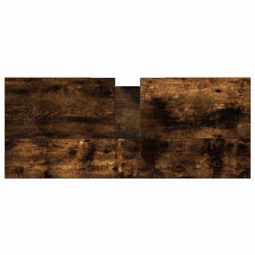  füstös tölgy színű szerelt fa fürdőszobaszekrény 80x33x60 cm