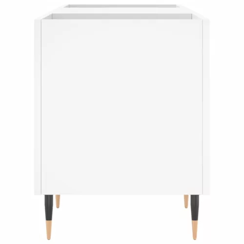  fehér szerelt fa hanglemezszekrény 121x38x48 cm