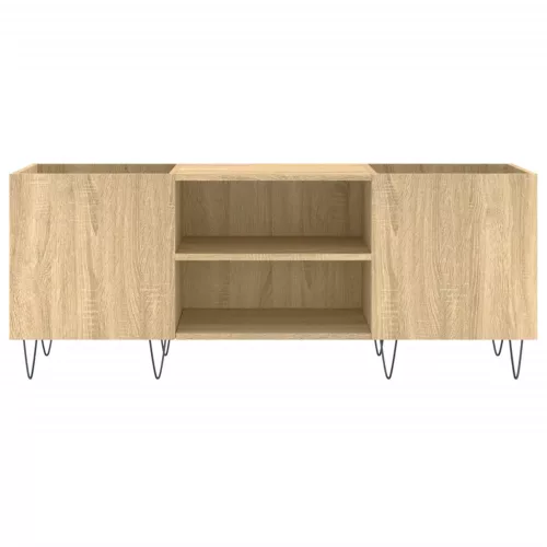  sonoma tölgy színű szerelt fa hanglemezszekrény 121x38x48 cm