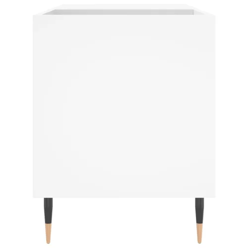  fehér szerelt fa hanglemezszekrény 85x38x48 cm