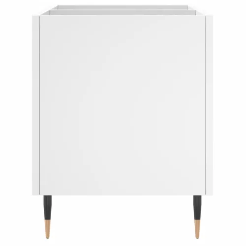  fehér szerelt fa hanglemezszekrény 74,5x38x48 cm