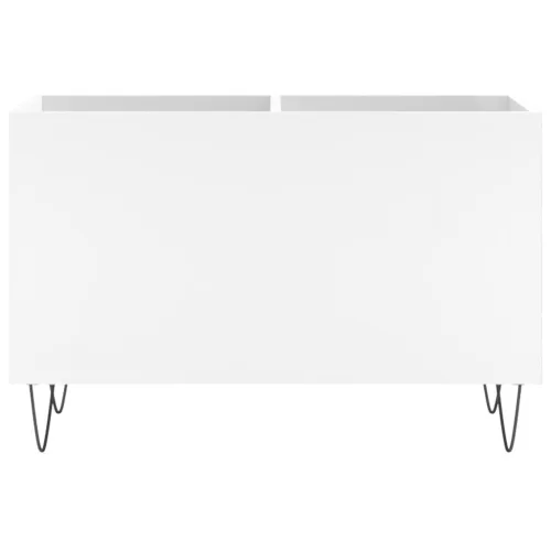  fehér szerelt fa hanglemezszekrény 74,5x38x48 cm