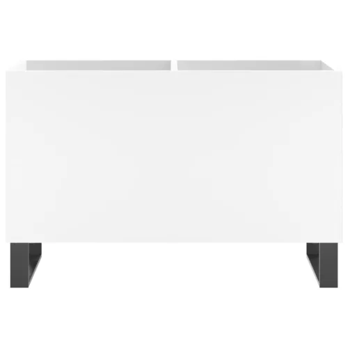  fehér szerelt fa hanglemezszekrény 74,5x38x48 cm