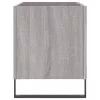  szürke sonoma színű szerelt fa hanglemezszekrény 74,5x38x48 cm