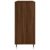  barna tölgy színű szerelt fa hanglemezszekrény 84,5x38x89 cm