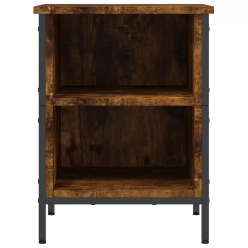  füstös tölgy színű szerelt fa cipőszekrény 38 x 35 x 50 cm