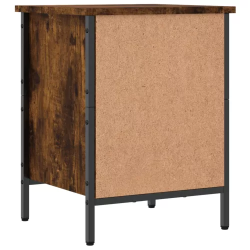  füstös tölgy színű szerelt fa cipőszekrény 38 x 35 x 50 cm