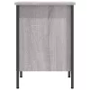  szürke sonoma színű szerelt fa cipőszekrény 38x35x50 cm