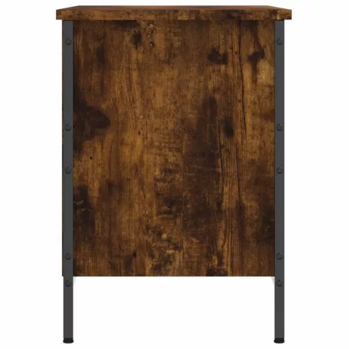  füstös tölgy színű szerelt fa cipőszekrény 69 x 35 x 50 cm