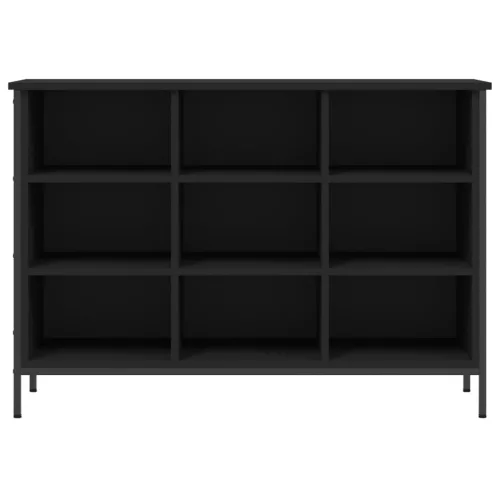  fekete szerelt fa cipőszekrény 100 x 35 x 70 cm