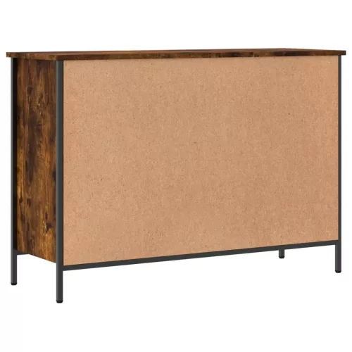  füstös tölgy színű szerelt fa cipőszekrény 100x35x70 cm